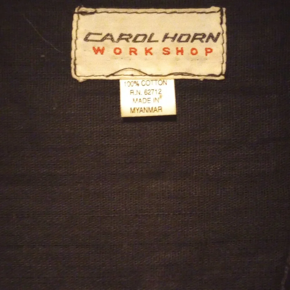 Carol Horn Work shop vintage sequin/embroidered elephant design vest! L - Picture 3 of 7